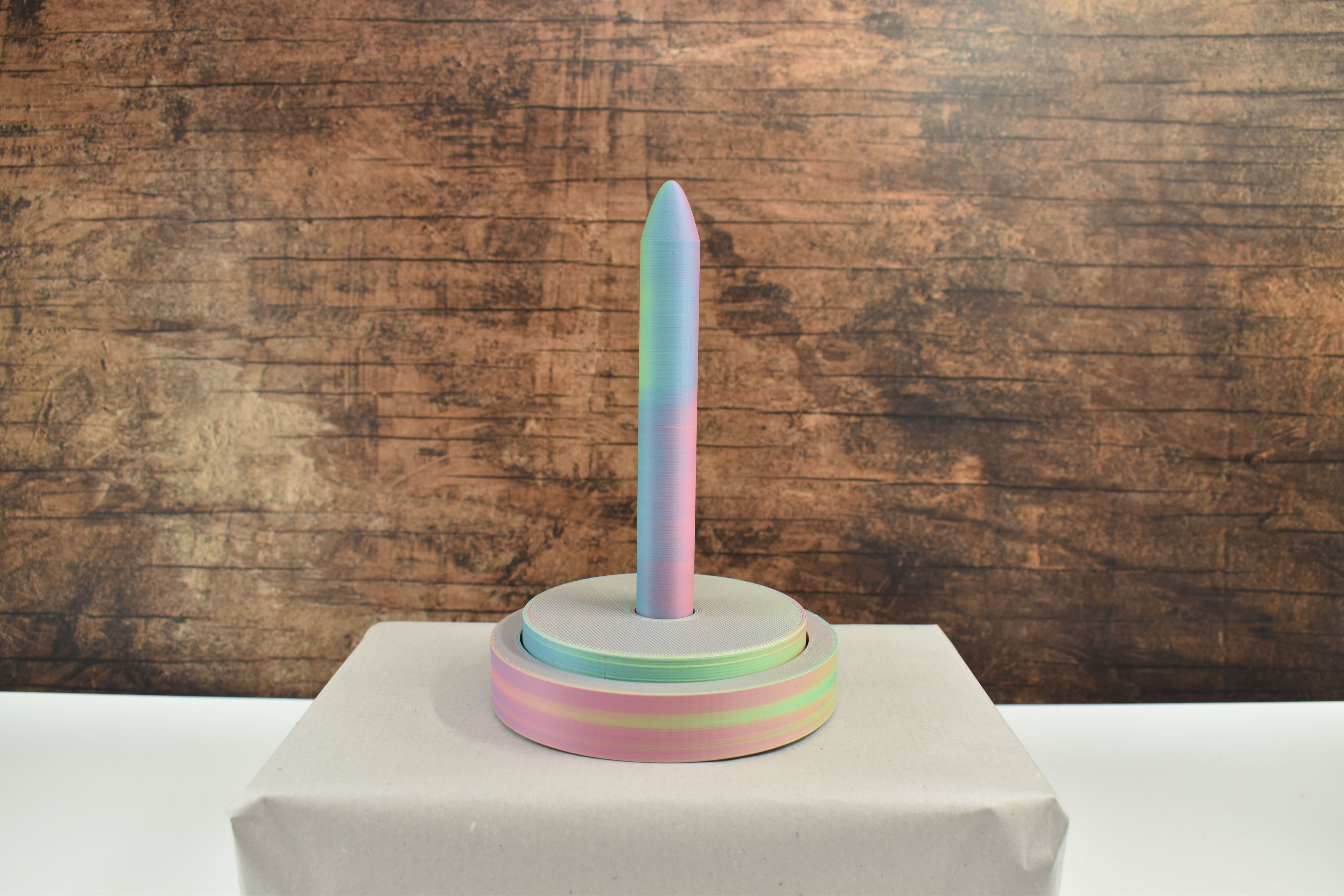 3D-Wollabroller groß, bunt