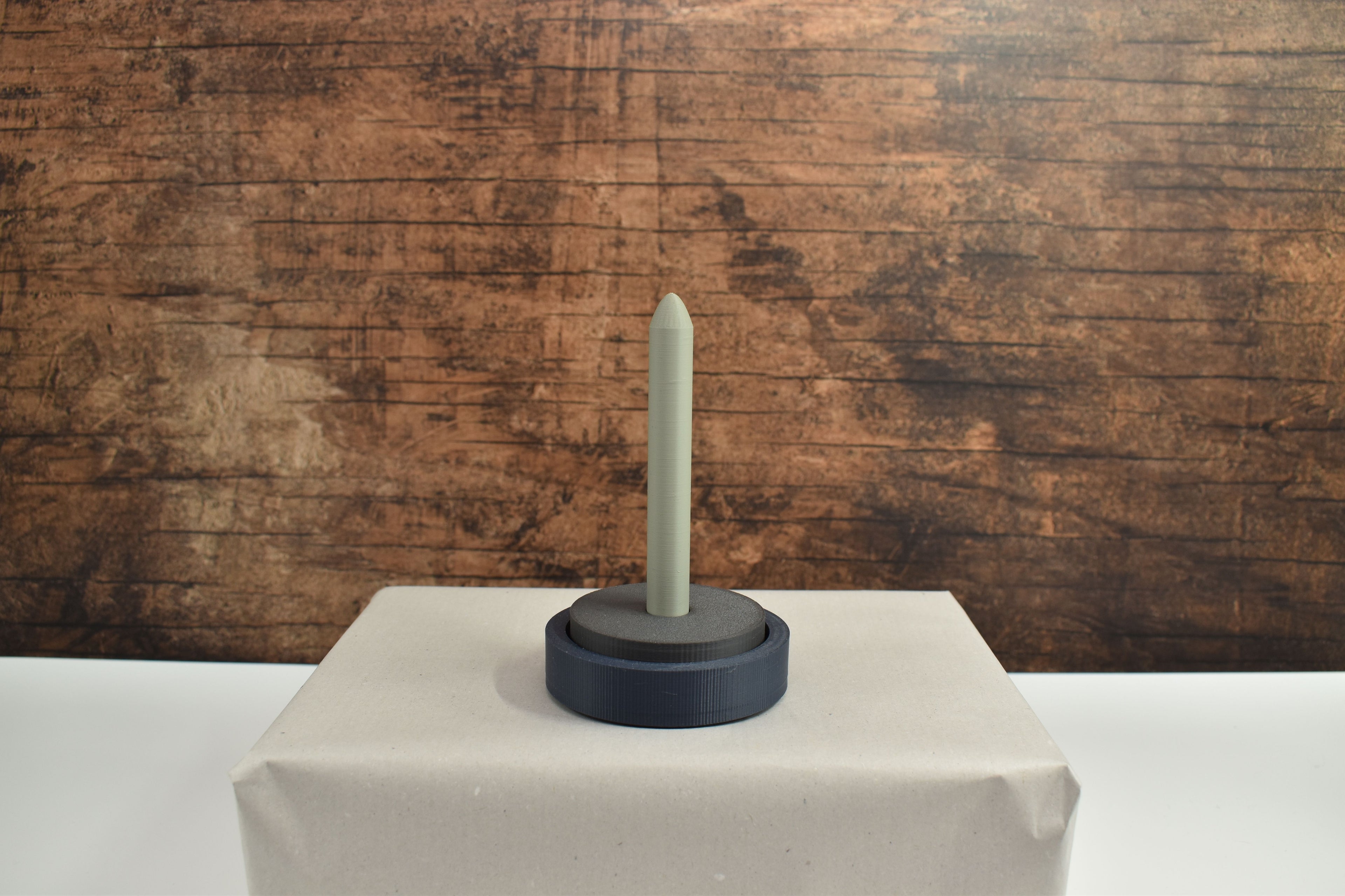 3D-Wollabroller klein, blau-schwarz-grün