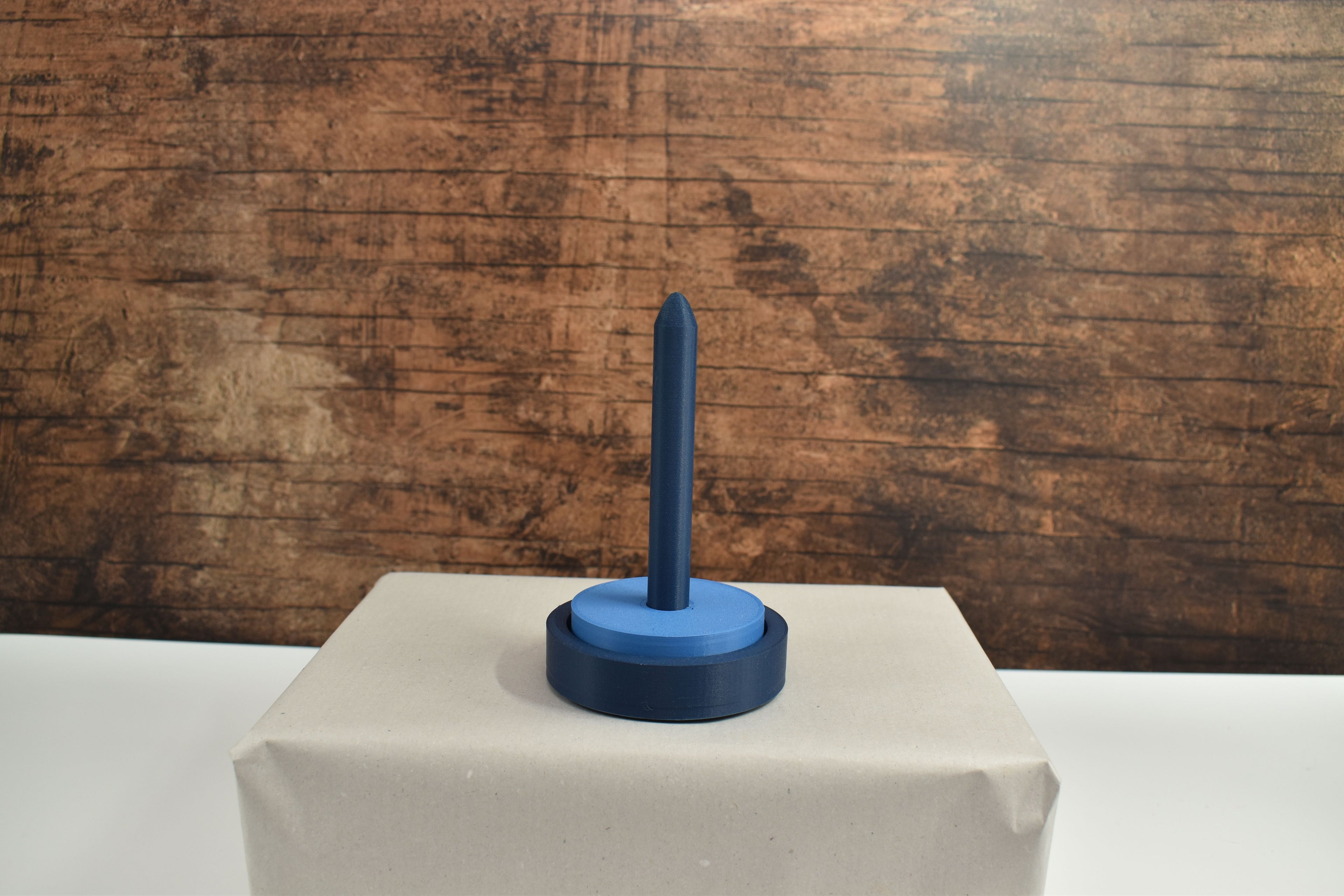 3D-Wollabroller klein, Blautöne