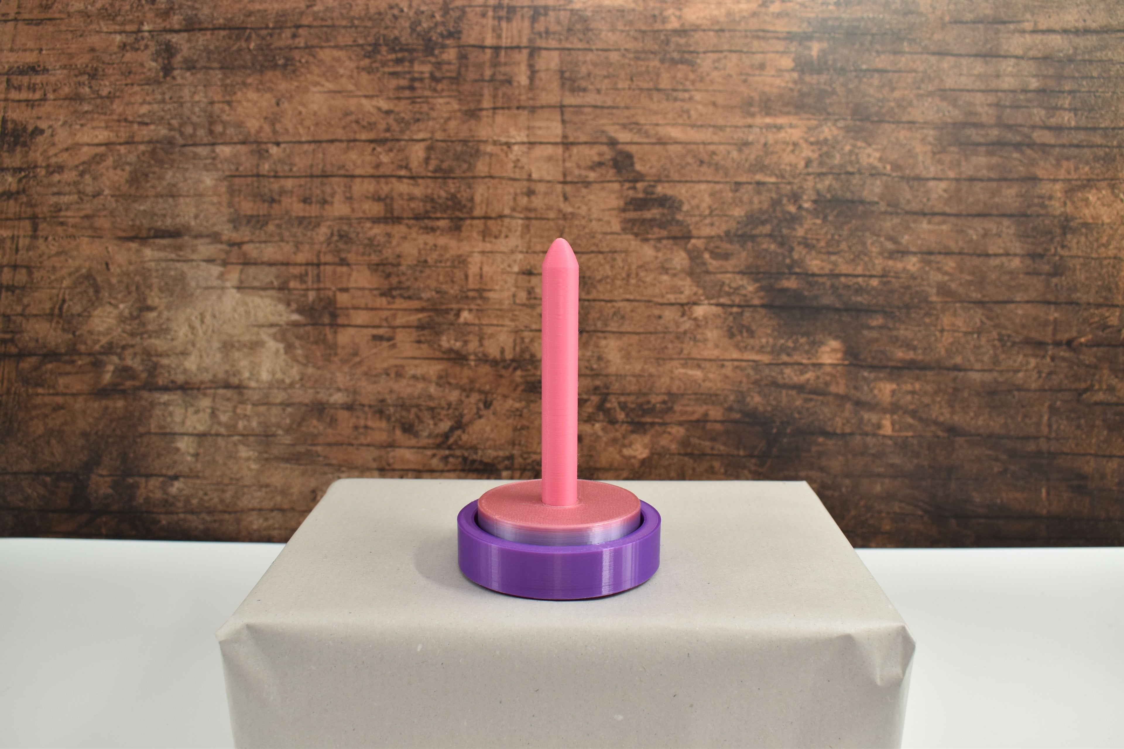 3D-Wollabroller klein, lila-rosa