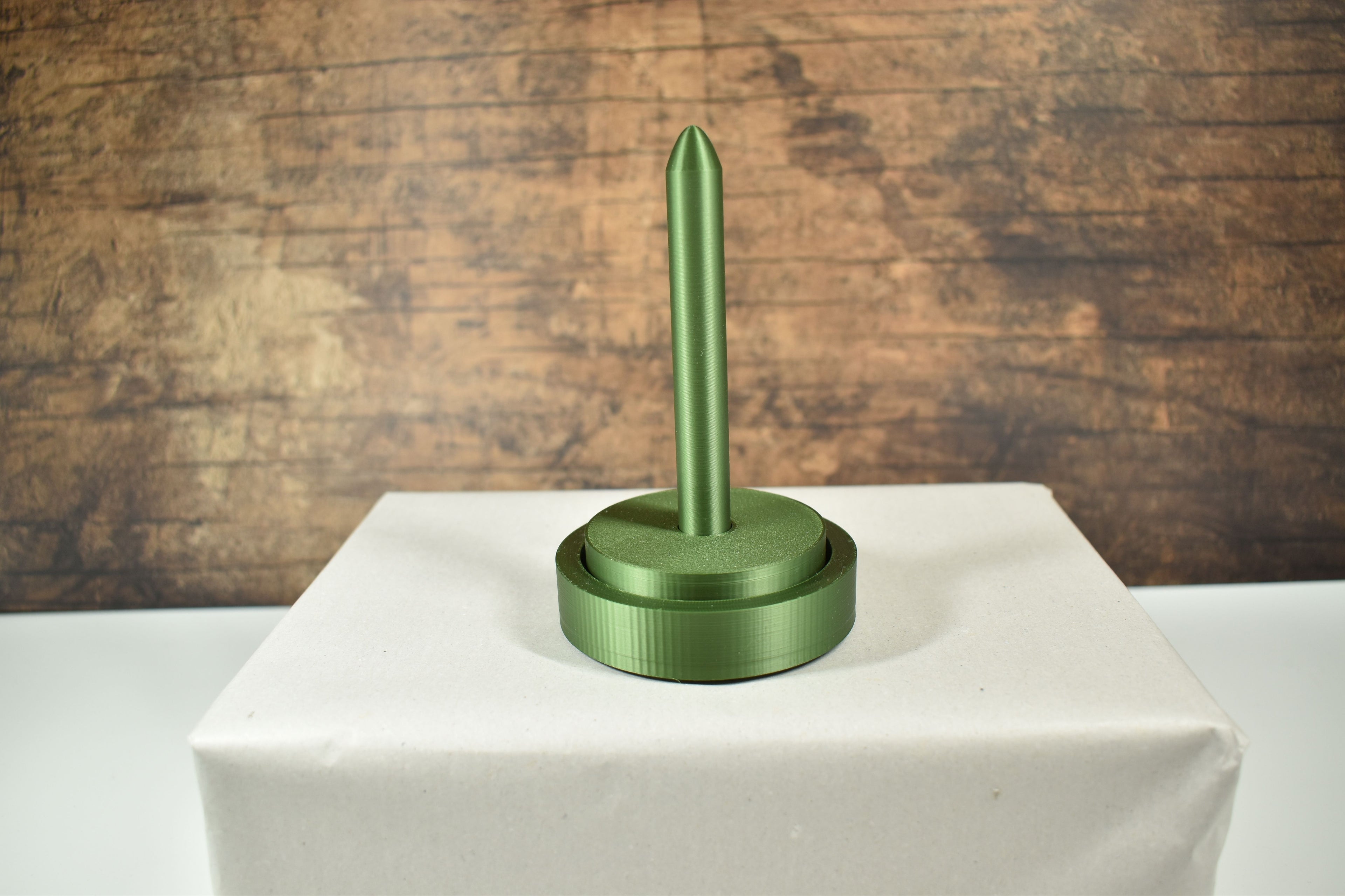 3D-Wollabroller klein, glänzend grün