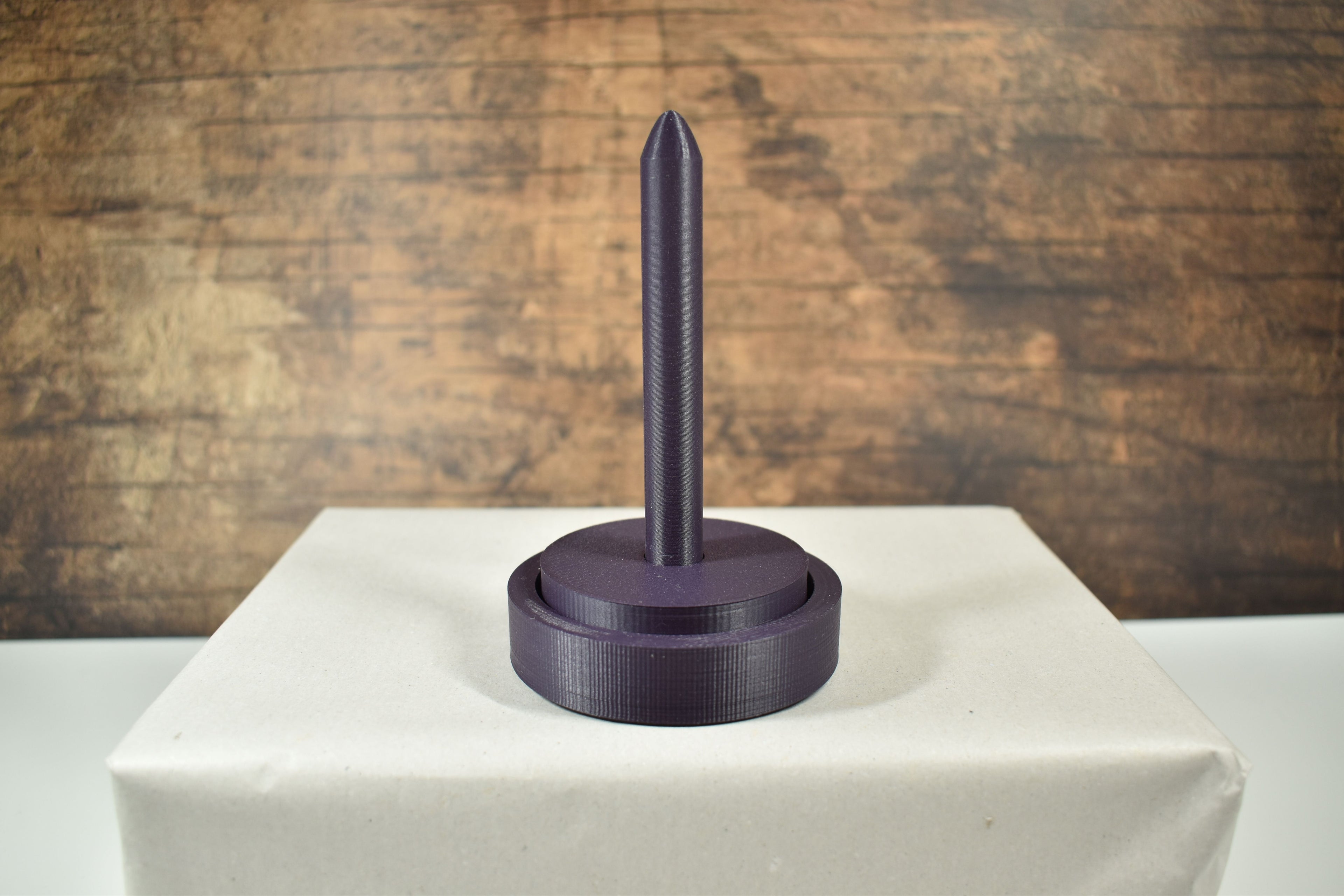 3D-Wollabroller klein, dunkel lila