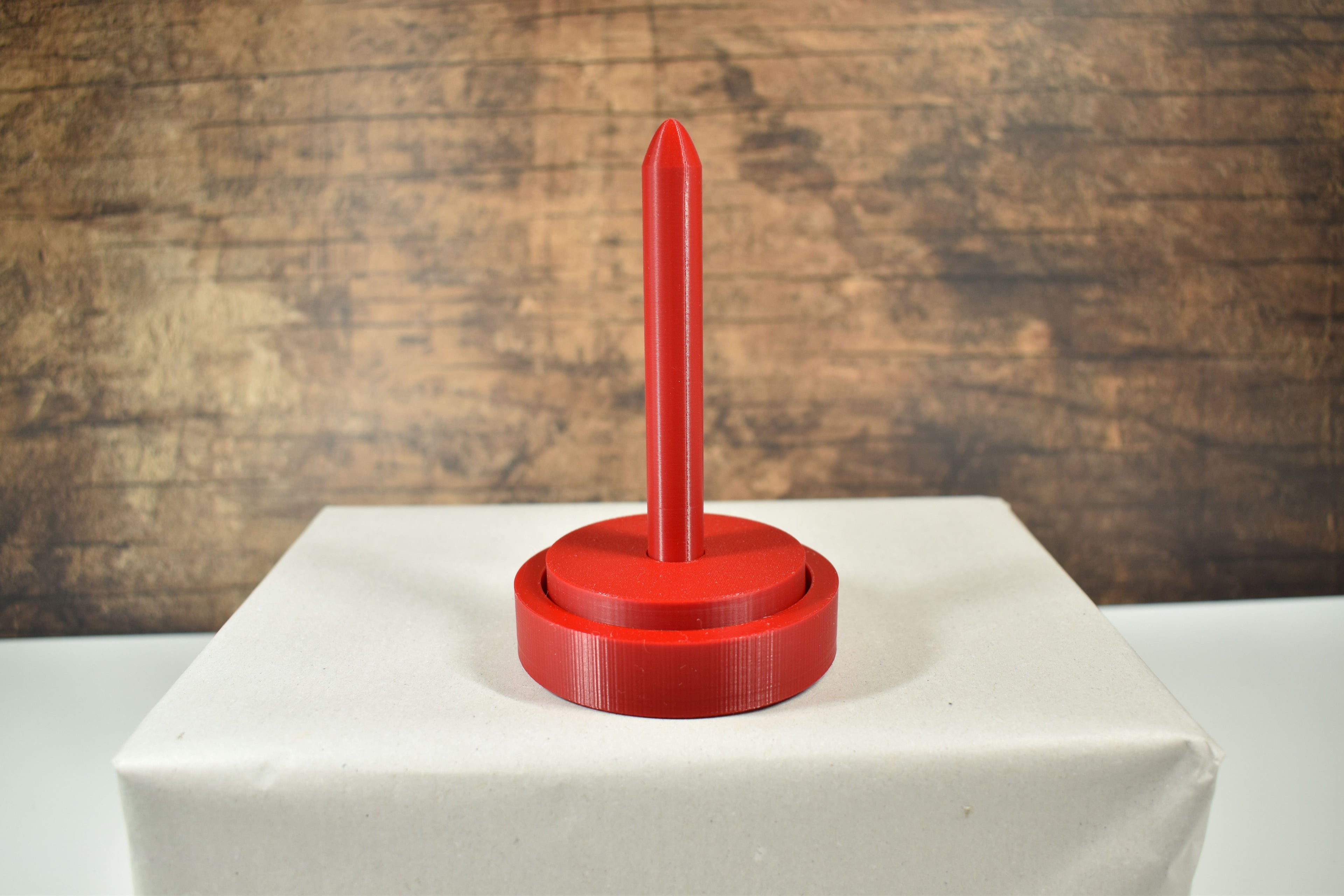 3D-Wollabroller klein, rot