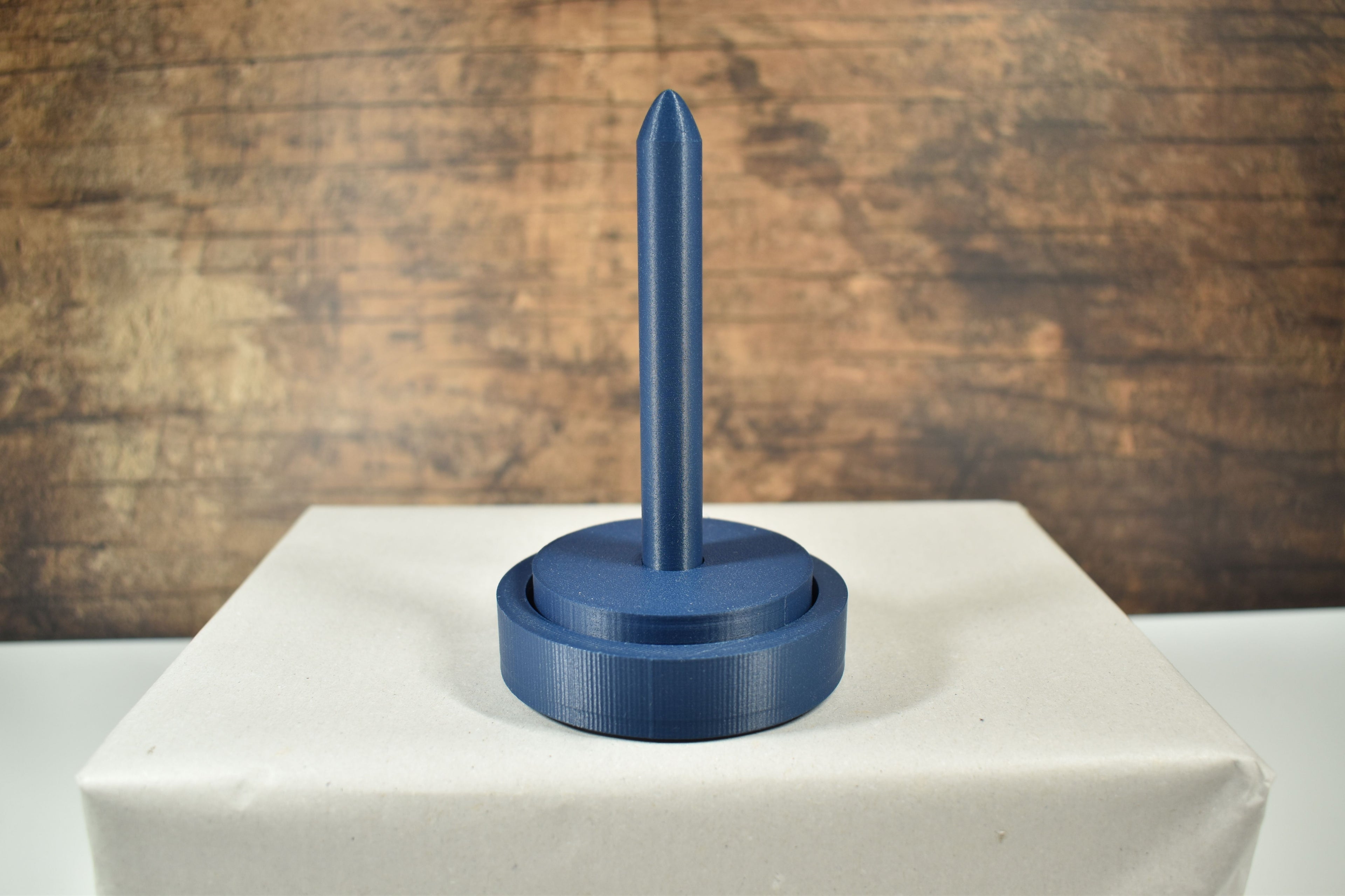 3D-Wollabroller klein, blau (dunkel)