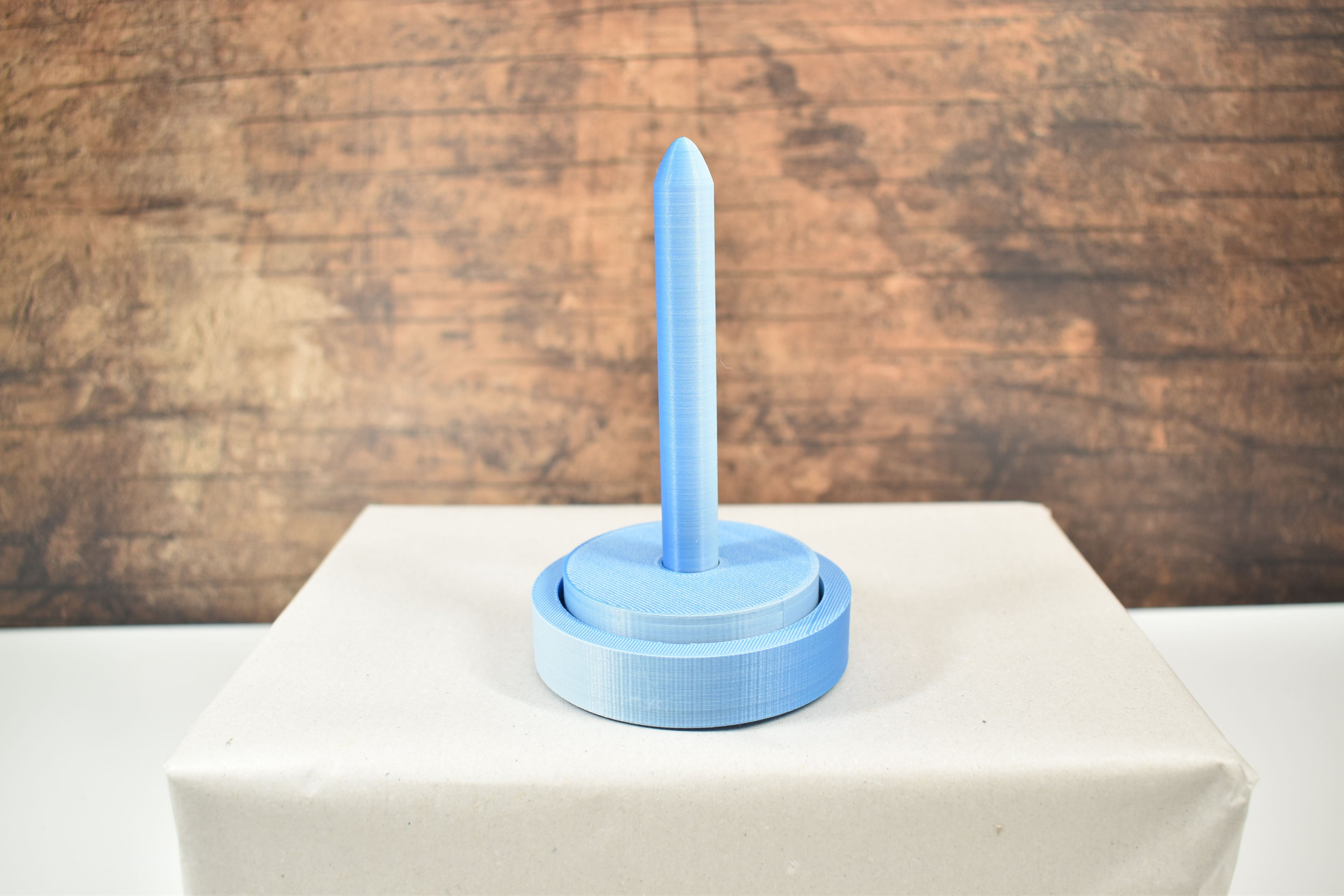 3D-Wollabroller klein, blau (hell)