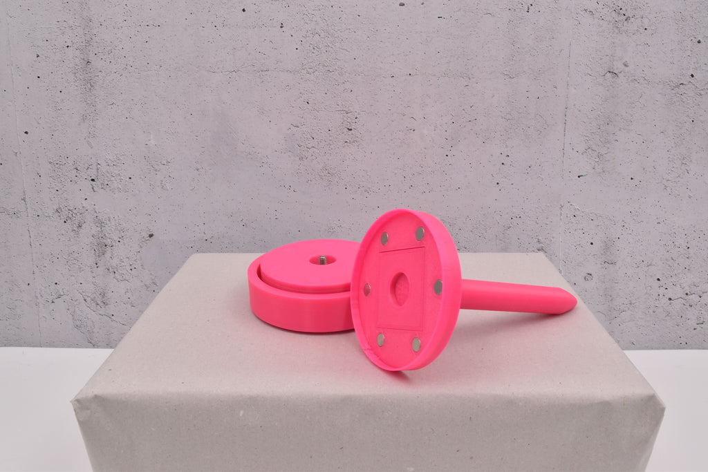 magnetischer, 3D-Wollabroller klein, pink