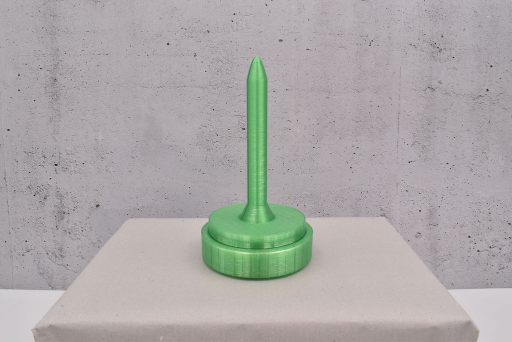 magnetischer, 3D-Wollabroller klein, transparent grün
