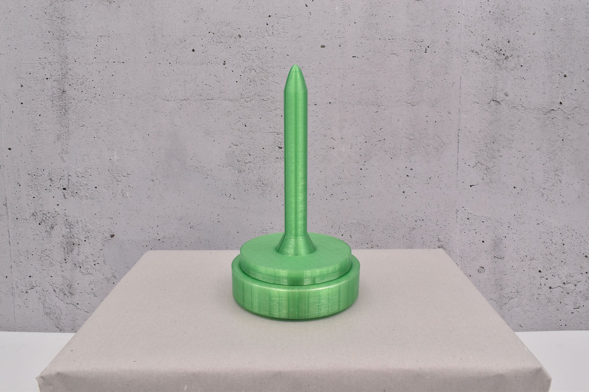 magnetischer, 3D-Wollabroller klein, transparent grün