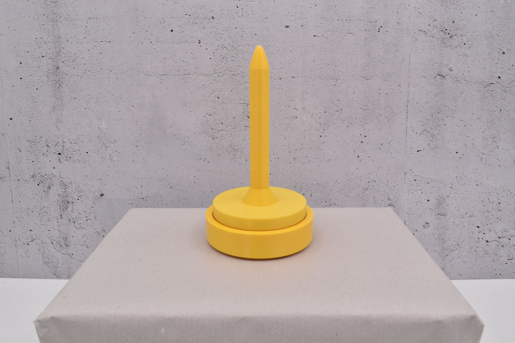magnetischer, 3D-Wollabroller klein, gelb
