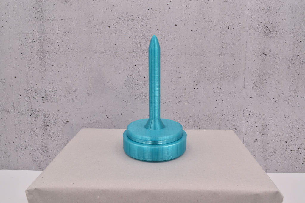 magnetischer, 3D-Wollabroller klein, transparent türkis
