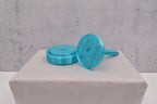 magnetischer, 3D-Wollabroller klein, transparent türkis
