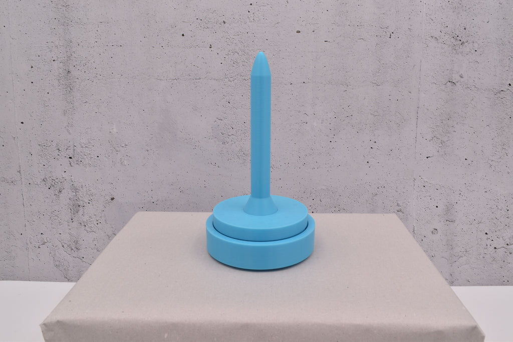 magnetischer, 3D-Wollabroller klein, Babyblau