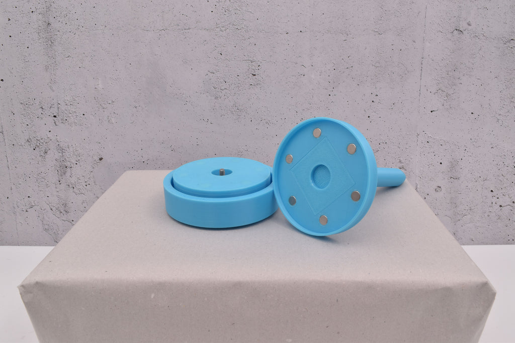 magnetischer, 3D-Wollabroller klein, Babyblau