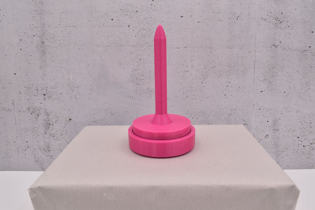 magnetischer, 3D-Wollabroller klein, dunkles rosa