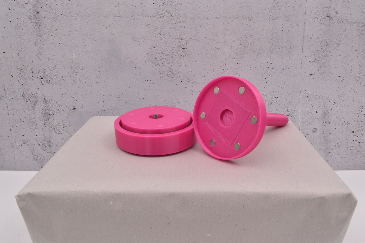 magnetischer, 3D-Wollabroller klein, dunkles rosa