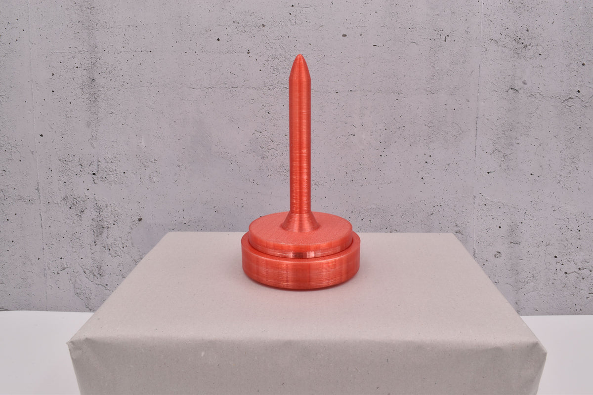 magnetischer, 3D-Wollabroller klein, transparent rot