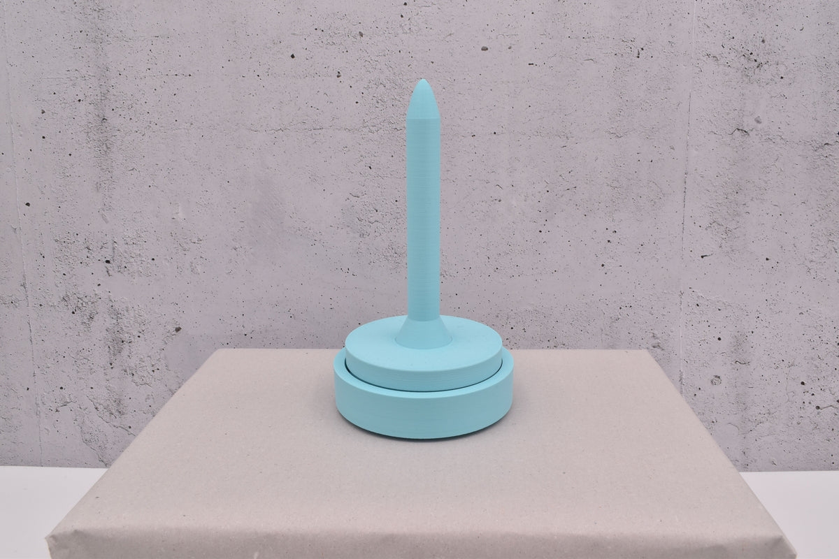 magnetischer, 3D-Wollabroller klein, helles blau