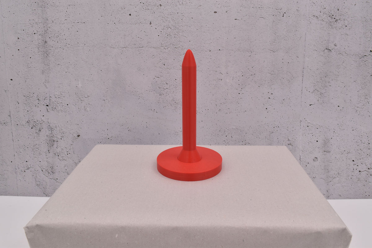 magnetisches Oberteil für den 3D-Wollabroller klein, hellrot