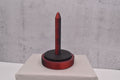 3D-Wollabroller groß, rot-schwarz