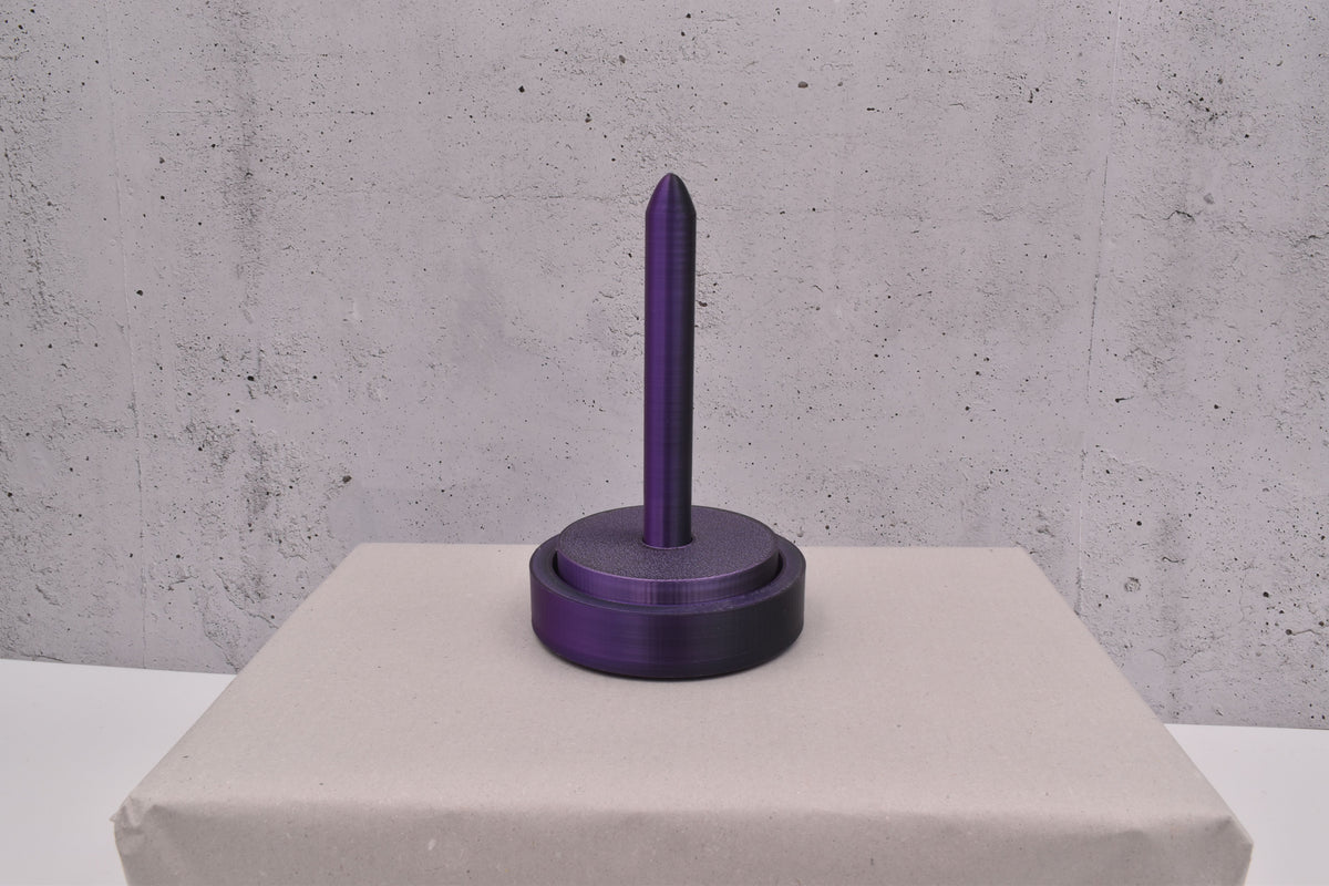 3D-Wollabroller klein, lila-schwarz