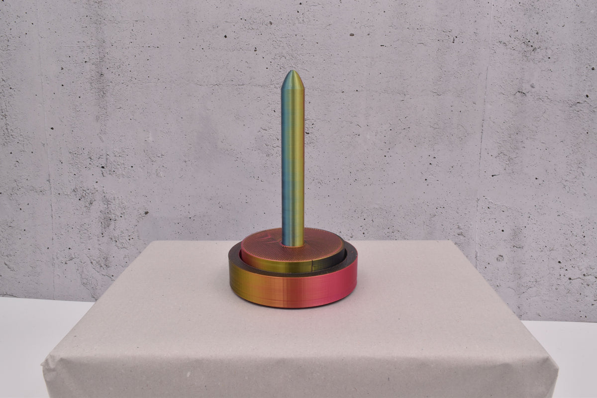 3D-Wollabroller klein, glänzend bunt